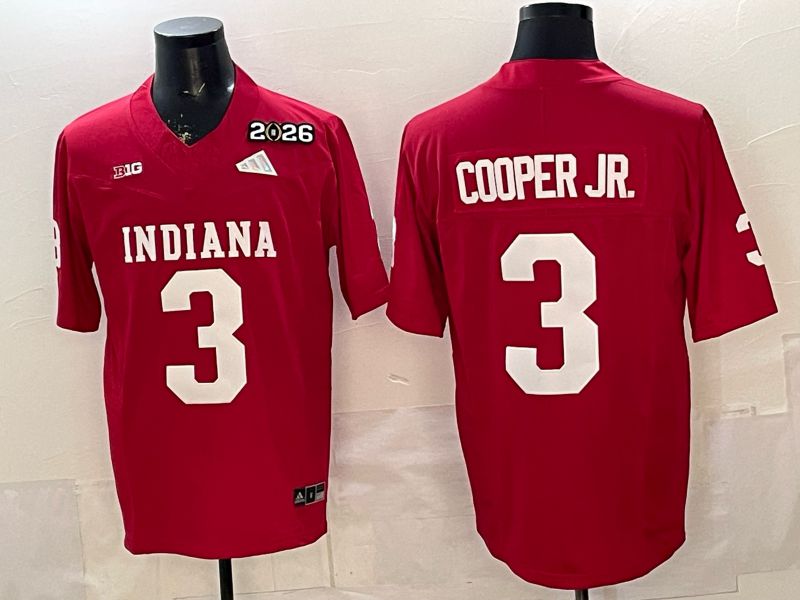 Men 2026 Ohio State Buckeyes #3 Cooper jr Red 3th generations Limited NCAA Jersey 08